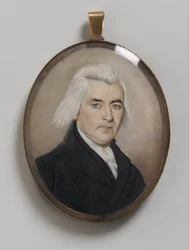 Ritratto di un gentiluomo, miniatura da lutto